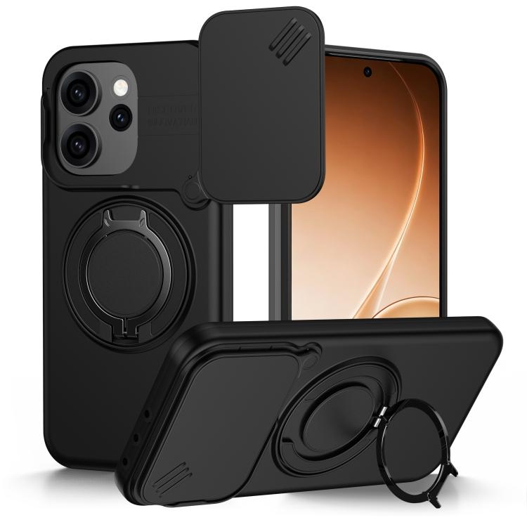 For OPPO Reno15 Pro Max 5G Global Camera Sliding Shield Magnetic Rotation Holder Phone Case(Black)
For OPPO Reno15 Pro Max 5G Global Camera Sliding Shield Magnetic Rotation Holder Phone Case(Black)