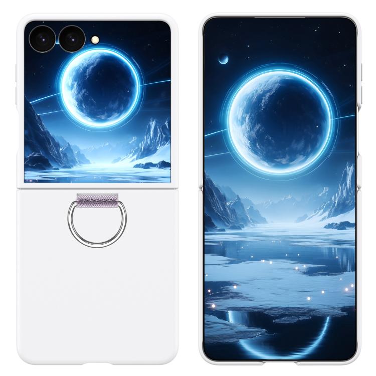 For Galaxy Z Flip8 5G D-Buckle Ring PC Phone Case(White)
For Galaxy Z Flip8 5G D-Buckle Ring PC Phone Case(White)