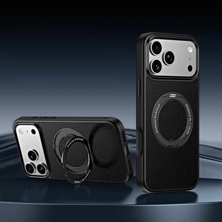 For iPhone 17 Pro Max 360 Degree Rotation Holder Magnetic Vegan Leather Phone Case(Black)
For iPhone 17 Pro Max 360 Degree Rotation Holder Magnetic Vegan Leather Phone Case(Black)