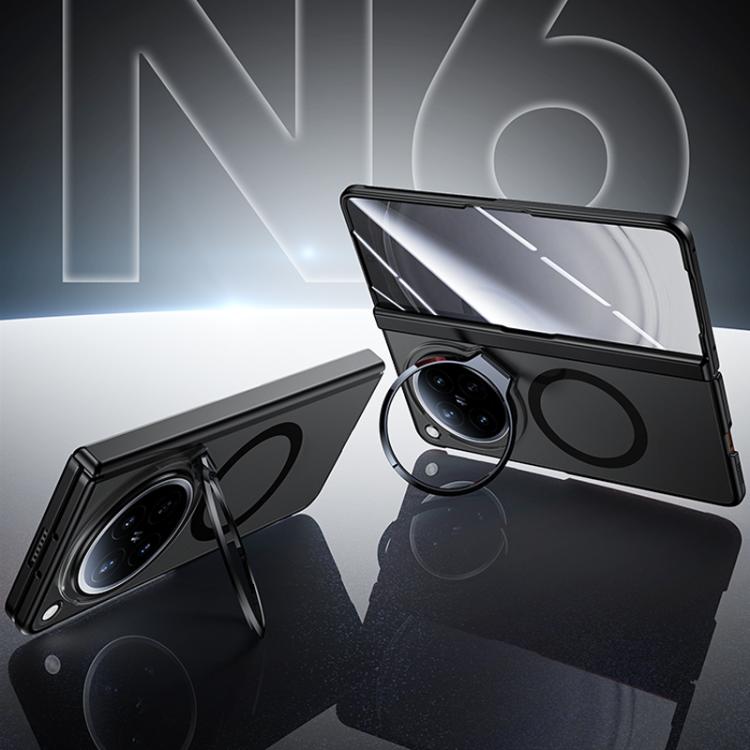 For OPPO Find N6 5G Transparent Lens Holder Hinge Integrated Film Magnetic Ring Phone Case(Black)
For OPPO Find N6 5G Transparent Lens Holder Hinge Integrated Film Magnetic Ring Phone Case(Black)