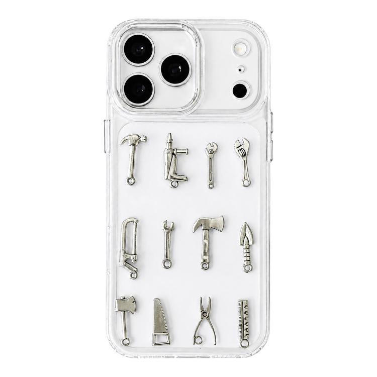 For iPhone 17 Pro Max 3D Metal Tools Acrylic Phone Case(Transparent)
For iPhone 17 Pro Max 3D Metal Tools Acrylic Phone Case(Transparent)