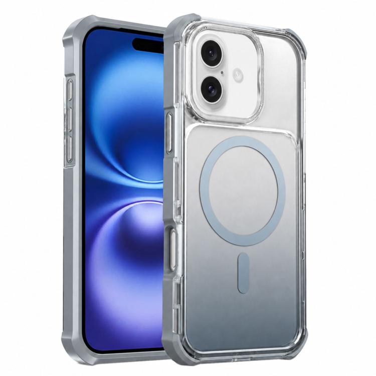 For iPhone 16 Plus Transparent Gradient Magnetic Phone Case(Grey)
For iPhone 16 Plus Transparent Gradient Magnetic Phone Case(Grey)