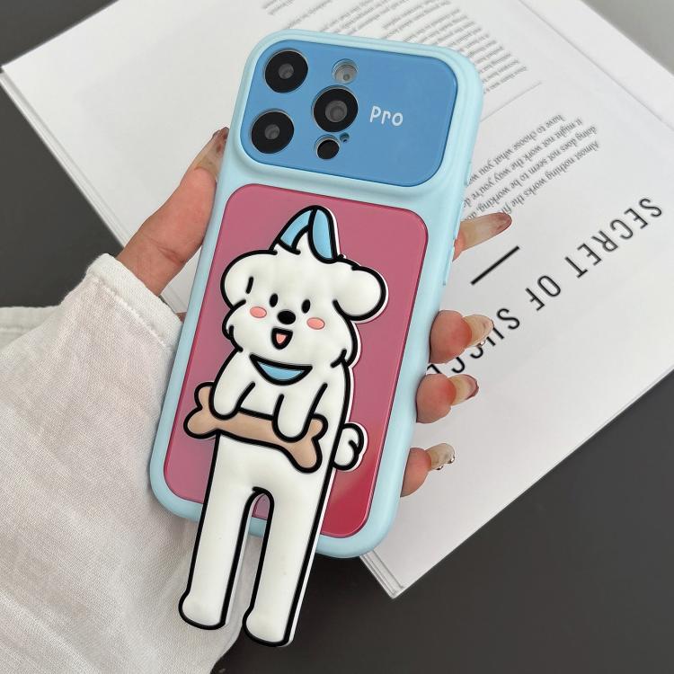 For iPhone 16 Pro Max Color Block Animal Holder Phone Case(Red Blue)
For iPhone 16 Pro Max Color Block Animal Holder Phone Case(Red Blue)