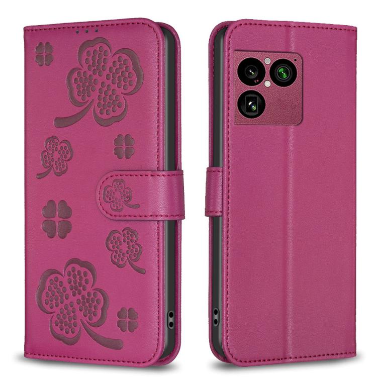 For Sony Xperia 1 VIII Four-leaf Embossed Leather Phone Case(Rose Red)
For Sony Xperia 1 VIII Four-leaf Embossed Leather Phone Case(Rose Red)