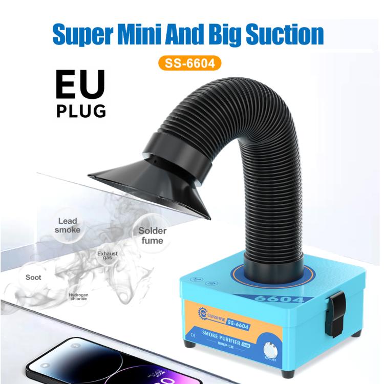 SUNSHINE SS-6604 Portable Mini Multiple Purification Desktop-Type Smoke Purifier, Plug:EU Plug
SUNSHINE SS-6604 Portable Mini Multiple Purification Desktop-Type Smoke Purifier, Plug:EU Plug