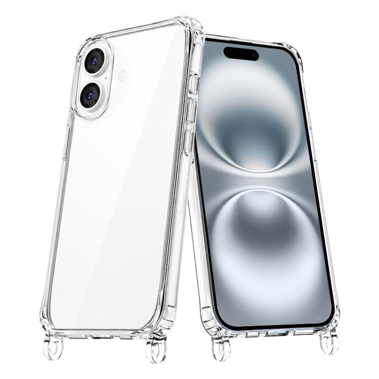 For iPhone 16 Plus Clear Acrylic Airbag Phone Case with Lanyard Holes(Transparent)
For iPhone 16 Plus Clear Acrylic Airbag Phone Case with Lanyard Holes(Transparent)