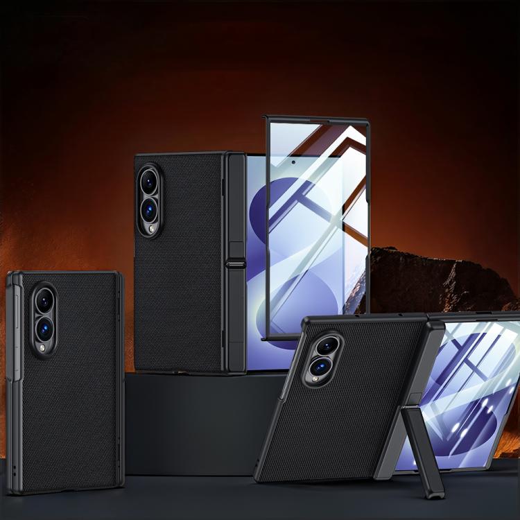 For Galaxy Z Fold8 5G Spring Hinge Holder Vegan Leather Integrated Film Phone Case(Black)
For Galaxy Z Fold8 5G Spring Hinge Holder Vegan Leather Integrated Film Phone Case(Black)
