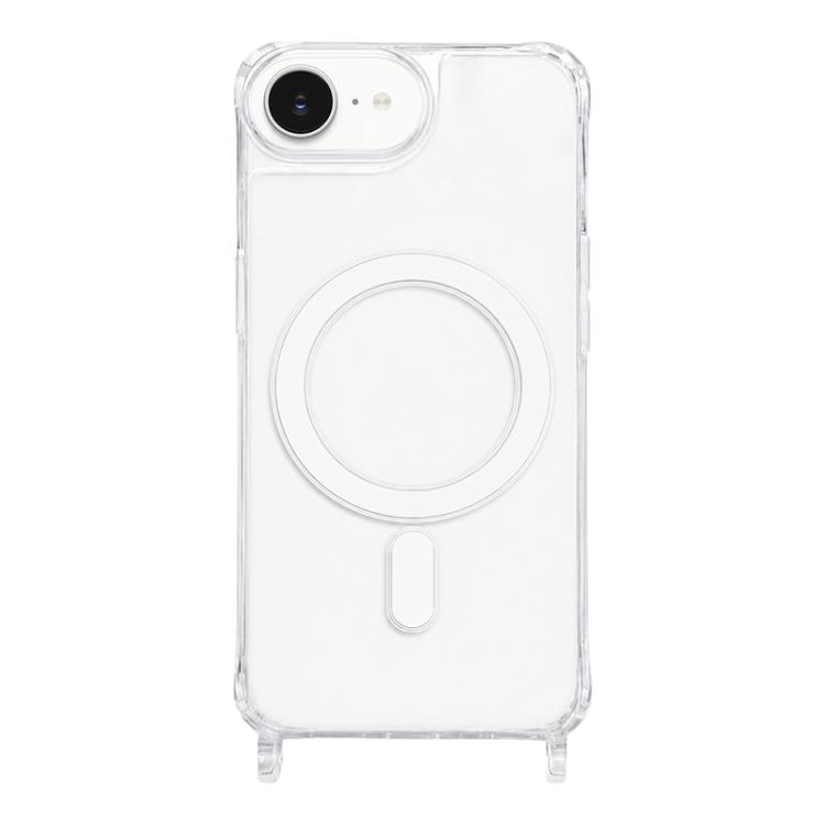 For iPhone 17e / 16e Clear Acrylic Airbag Magnetic Phone Case with Lanyard Holes(Transparent)
For iPhone 17e / 16e Clear Acrylic Airbag Magnetic Phone Case with Lanyard Holes(Transparent)