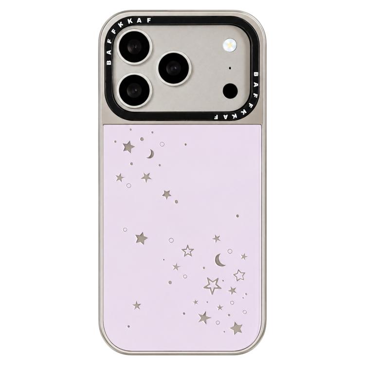 For iPhone 17 Pro Max BAFFKKAF Gold-Plated Frame Glass Back Panel Phone Case(Pink Background Stars Moon)
For iPhone 17 Pro Max BAFFKKAF Gold-Plated Frame Glass Back Panel Phone Case(Pink Background Stars Moon)