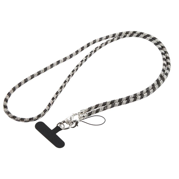 Sparkling Rhinestone Studded Long Phone Strap(Silver Black)
Sparkling Rhinestone Studded Long Phone Strap(Silver Black)