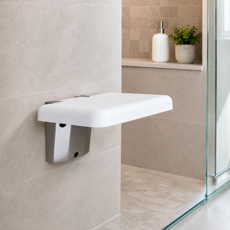 Wall Mounted Folding Solid Waiting Chairs Bathroom Stool Seat Toilet Chairs(White)
Wall Mounted Folding Solid Waiting Chairs Bathroom Stool Seat Toilet Chairs(White)