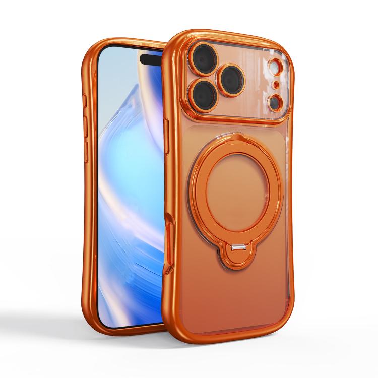 For iPhone 17 Pro Max 360 Degree Rotation Holder Magnetic Electroplated Phone Case(Orange)
For iPhone 17 Pro Max 360 Degree Rotation Holder Magnetic Electroplated Phone Case(Orange)