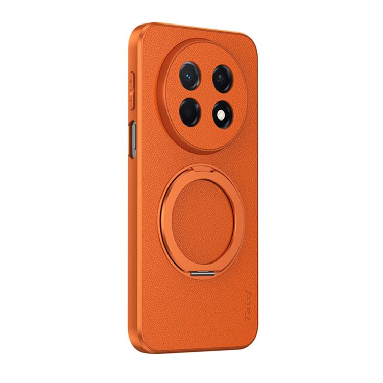 For Huawei Enjoy 90 Pro Max 5G Goatskin Vegan Leather Magnetic Phone Case With 360 Degree Rotating Holder(Orange)
For Huawei Enjoy 90 Pro Max 5G Goatskin Vegan Leather Magnetic Phone Case With 360 Degree Rotating Holder(Orange)