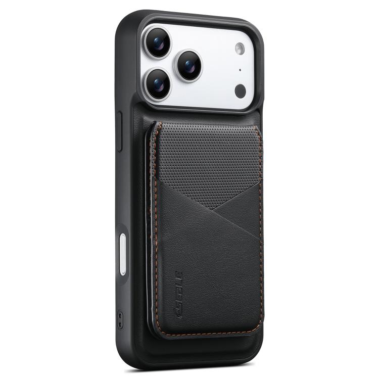 For iPhone 17 Pro Max ESEBLE E6 Vegan Leather Detachable Card Holder Magnetic RFID Phone Case(Black)
For iPhone 17 Pro Max ESEBLE E6 Vegan Leather Detachable Card Holder Magnetic RFID Phone Case(Black)