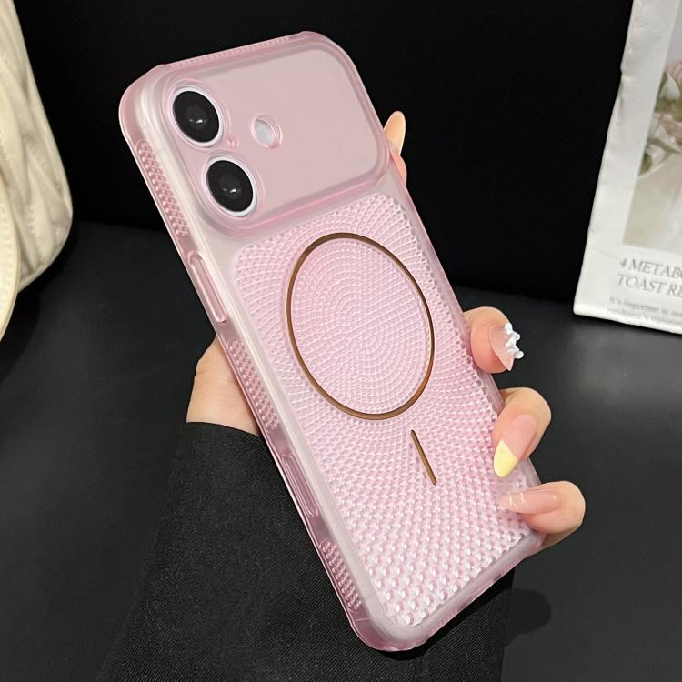For iPhone 16 Precision-cut Magnetic Ring Heat-Dissipating PC Phone Case(Translucent Pink)
For iPhone 16 Precision-cut Magnetic Ring Heat-Dissipating PC Phone Case(Translucent Pink)