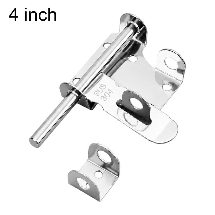 304 Stainless Steel Slide Bolt Latch, Heavy-Duty Barrel Bolt Door Lock, Length:4 inch(Silver)
304 Stainless Steel Slide Bolt Latch, Heavy-Duty Barrel Bolt Door Lock, Length:4 inch(Silver)