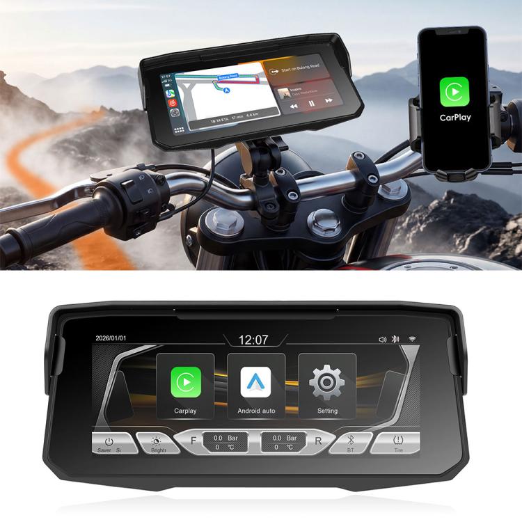 6.86 inch Motorcycle Wireless CarPlay and Android Auto Display Screen Navigator, Type:Standard
6.86 inch Motorcycle Wireless CarPlay and Android Auto Display Screen Navigator, Type:Standard