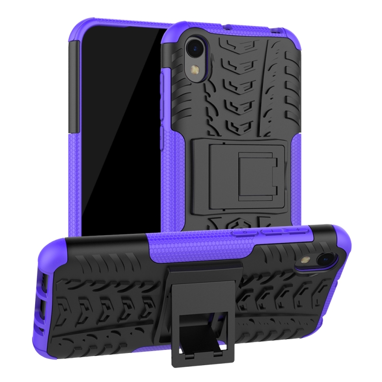 Shockproof PC + TPU Tire Pattern Case for Huawei Honor 8s, with Holder (Purple)
Shockproof PC + TPU Tire Pattern Case for Huawei Honor 8s, with Holder (Purple)