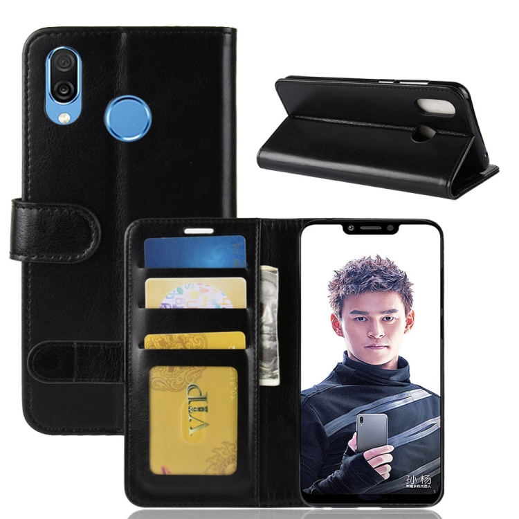 PU + TPU Crazy Horse Texture Horizontal Flip Leather Case for Huawei Honor Play, with Wallet & Holder & Card Slots (Black)
PU + TPU Crazy Horse Texture Horizontal Flip Leather Case for Huawei Honor Play, with Wallet & Holder & Card Slots (Black)