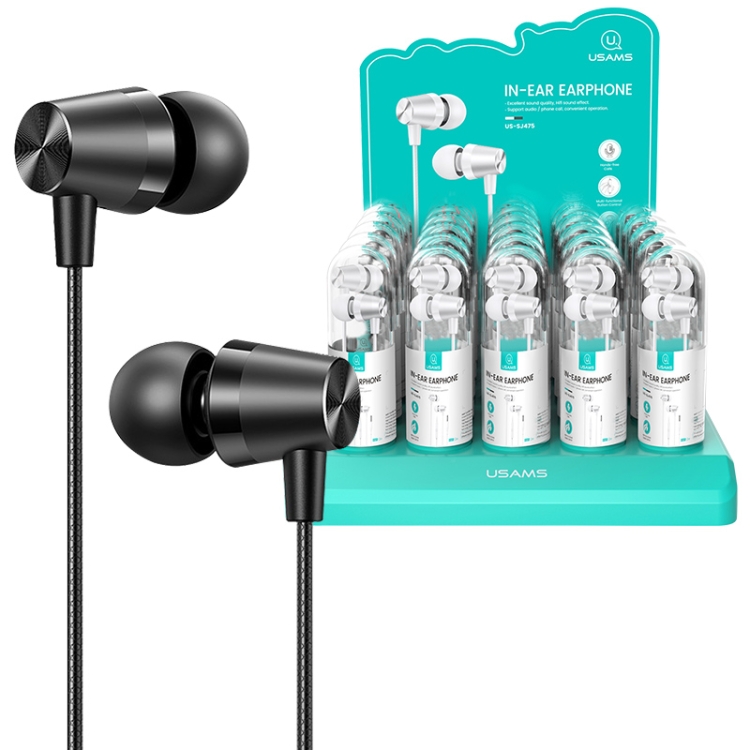 30 PCS USAMS EP-42 3.5mm Plating Metal In-ear Wired Earphone, Length: 1.2m, Test Tube Packaging(Black)
30 PCS USAMS EP-42 3.5mm Plating Metal In-ear Wired Earphone, Length: 1.2m, Test Tube Packaging(Black)