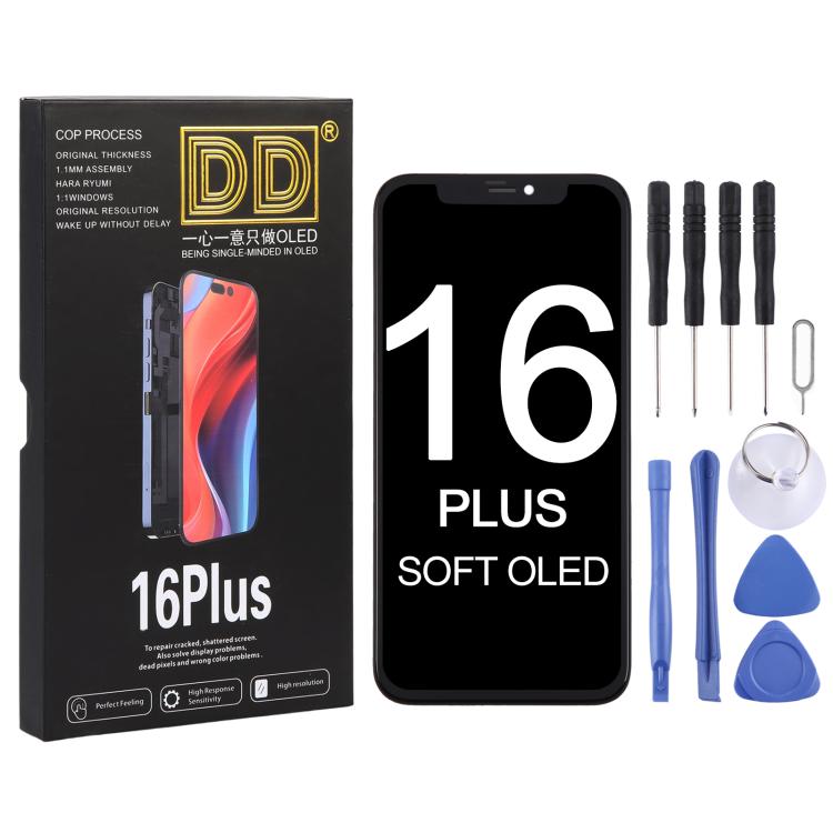 For iPhone 16 Plus DD Soft OLED Screen
For iPhone 16 Plus DD Soft OLED Screen