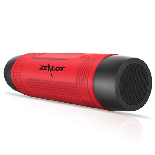 

ZEALOT S1 Bluetooth 4.0 Wireless Wired Stereo Speaker Subwoofer Audio Receiver with 4000mAh Battery, Support 32GB Card, For iPhone, Galaxy, Sony, Lenovo, HTC, Huawei, Google, LG, Xiaomi, other Smartphones(Red)