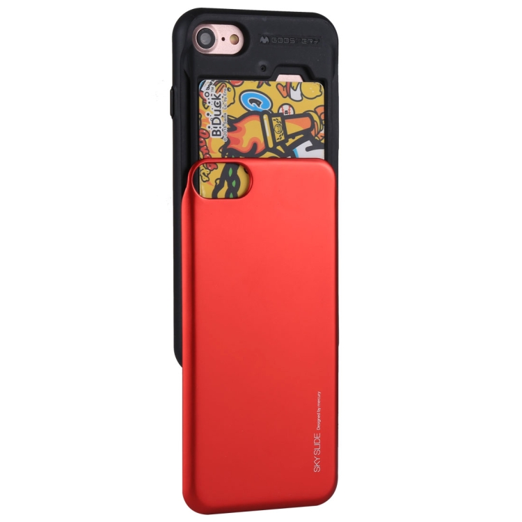 GOOSPERY For iPhone SE 2020 & 8 & 7 TPU + PC Sky Slide Bumper Protective Back Case with Card Slot (Red)
GOOSPERY For iPhone SE 2020 & 8 & 7 TPU + PC Sky Slide Bumper Protective Back Case with Card Slot (Red)