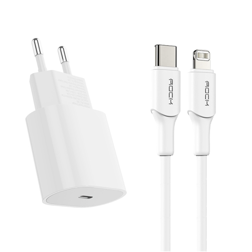 ROCK T18 + Z19 PD 20W USB-C / Type-C Mini Charger + 1m USB-C / Type-C to 8 Pin Data Cable Set, EU Plug
ROCK T18 + Z19 PD 20W USB-C / Type-C Mini Charger + 1m USB-C / Type-C to 8 Pin Data Cable Set, EU Plug
