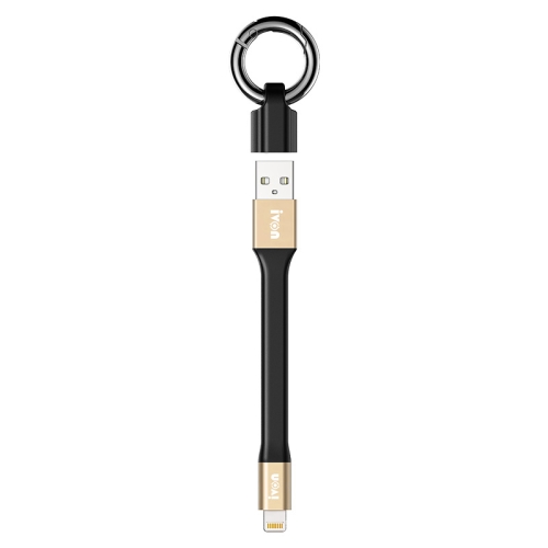 IVON CA90 2.4A USB to 8 Pin Portable Data Cable with Ring, Length: 14.5cm(Champagne Gold)
IVON CA90 2.4A USB to 8 Pin Portable Data Cable with Ring, Length: 14.5cm(Champagne Gold)