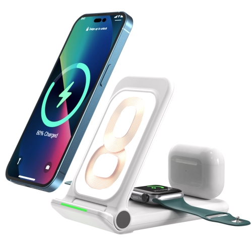 N68-2 3-in-1 Multifunctional Smartphone Earphone Wireless Charging Stand with Apple Watch Charger (White)
N68-2 3-in-1 Multifunctional Smartphone Earphone Wireless Charging Stand with Apple Watch Charger (White)