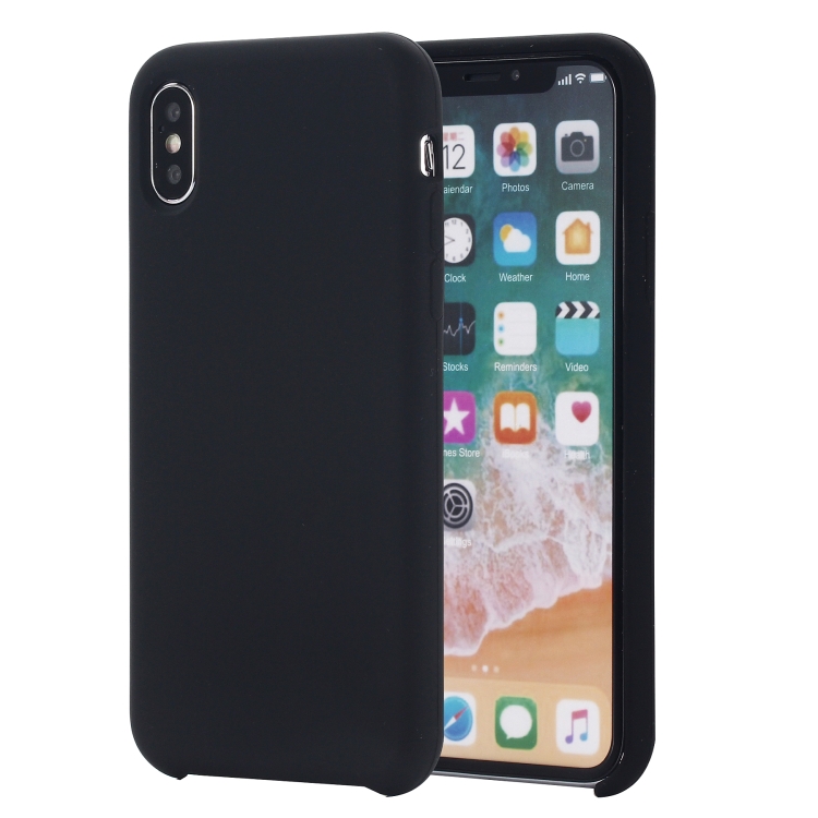 Four Corners Full Coverage Liquid Silicone Protective Case Back Cover for iPhone X / XS(Black)
Four Corners Full Coverage Liquid Silicone Protective Case Back Cover for iPhone X / XS(Black)