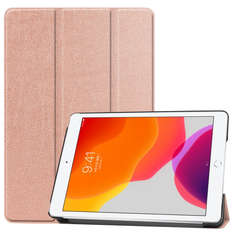 For iPad 10.2 Custer Texture Horizontal Flip Smart PU Leather Case with Sleep / Wake-up Function & Three-folding Holder (Rose Gold)
For iPad 10.2 Custer Texture Horizontal Flip Smart PU Leather Case with Sleep / Wake-up Function & Three-folding Holder (Rose Gold)