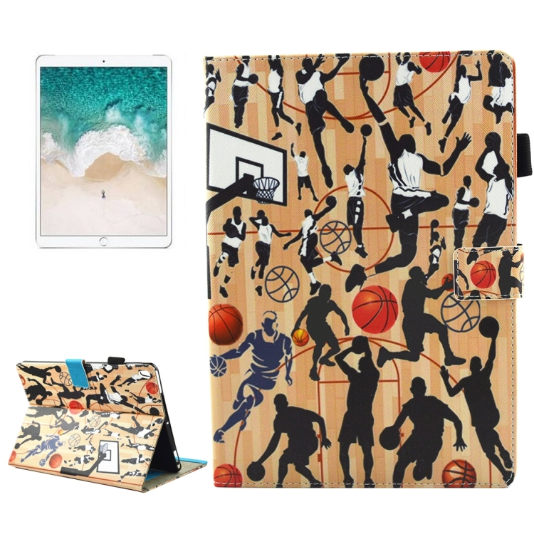 For iPad Pro 10.5 inch Basketball Sports Pattern Horizontal Flip Leather Protective Case with Holder & Card Slots & Sleep
For iPad Pro 10.5 inch Basketball Sports Pattern Horizontal Flip Leather Protective Case with Holder & Card Slots & Sleep