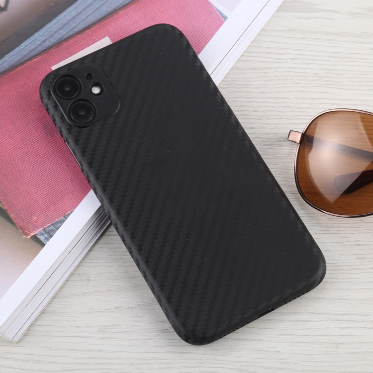 For iPhone 11 Carbon Fiber Texture PP Protective Case (Black)
For iPhone 11 Carbon Fiber Texture PP Protective Case (Black)