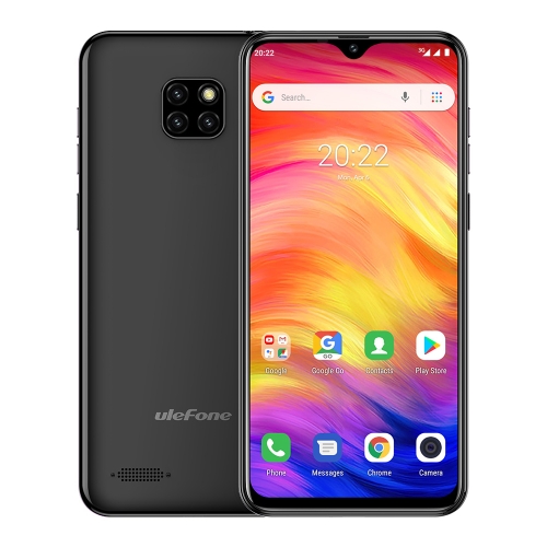 

[HK Warehouse] Ulefone Note 7, 1GB+16GB, Triple Back Cameras, Face ID Identification, 6.1 inch Android 8.1 GO MTK6580A Quad-core 32-bit up to 1.3GHz, Network: 3G, Dual SIM(Black)