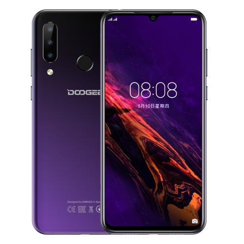 

[HK Warehouse] DOOGEE N20, 4GB+64GB, Triple Back Cameras, Fingerprint Identification, 4350mAh Battery, 6.3 inch Waterdrop Notch Screen Android 9.0 Pie MTK6763V Octa Core up to 2.0GHz, Network: 4G, Dual SIM(Dream Purple)