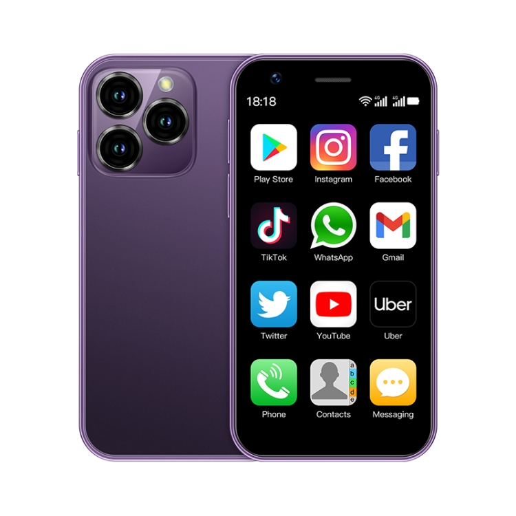 SOYES XS16, 3GB+64GB, 3.0 inch Android 10.0 MTK6737 Quad Core, Bluetooth, WiFi, Network: 4G, Dual SIM, Support Google Play Store (Purple)
SOYES XS16, 3GB+64GB, 3.0 inch Android 10.0 MTK6737 Quad Core, Bluetooth, WiFi, Network: 4G, Dual SIM, Support Google Play Store (Purple)