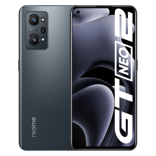

Realme GT Neo2, 64MP Cameras, 8GB+256GB, Triple Back Cameras, Screen Fingerprint Identification, 5000mAh Battery, 6.62 inch Realme UI 2.0 / Android 11 Qualcomm Snapdragon 870 5G Octa Core up to 3.2GHz, Network: 5G, NFC, Support Google Play(Black)