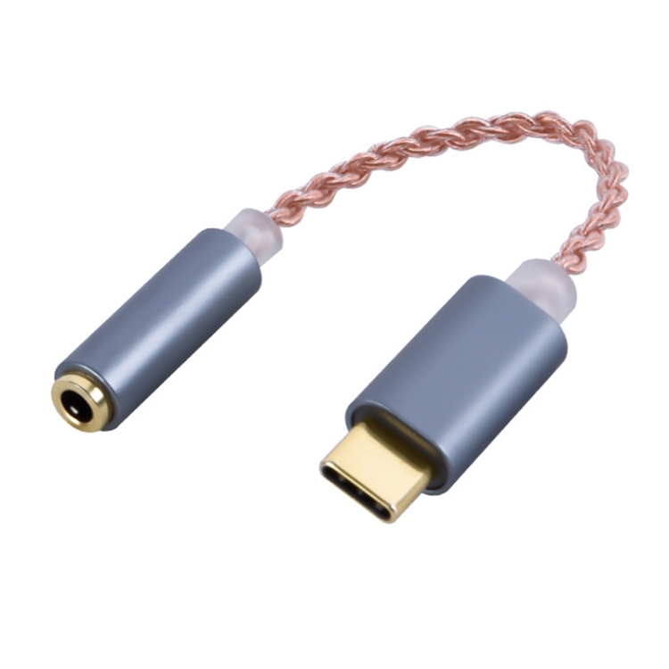 TA12-R2 USB-C / Type-C Male to 3.5mm Audio Female Single Crystal Copper Braid Earphone Adapter (Grey)
TA12-R2 USB-C / Type-C Male to 3.5mm Audio Female Single Crystal Copper Braid Earphone Adapter (Grey)