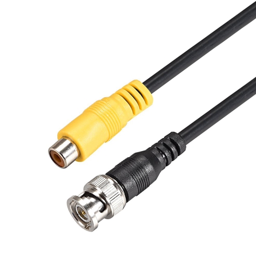 

BNC Male To RCA Female Connection Cable Copper HD Video Coaxial Cable Monitoring Cable, Length: 1m