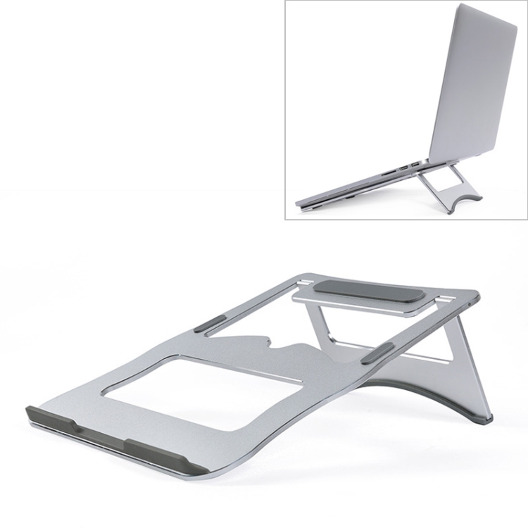 Aluminum Alloy Cooling Holder Desktop Portable Simple Laptop Bracket, Two-stage Support, Size: 21x26cm (Silver)
Aluminum Alloy Cooling Holder Desktop Portable Simple Laptop Bracket, Two-stage Support, Size: 21x26cm (Silver)