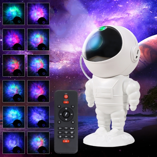

5W Astronaut Starry Sky Projection Lamp USB Night Light (White)