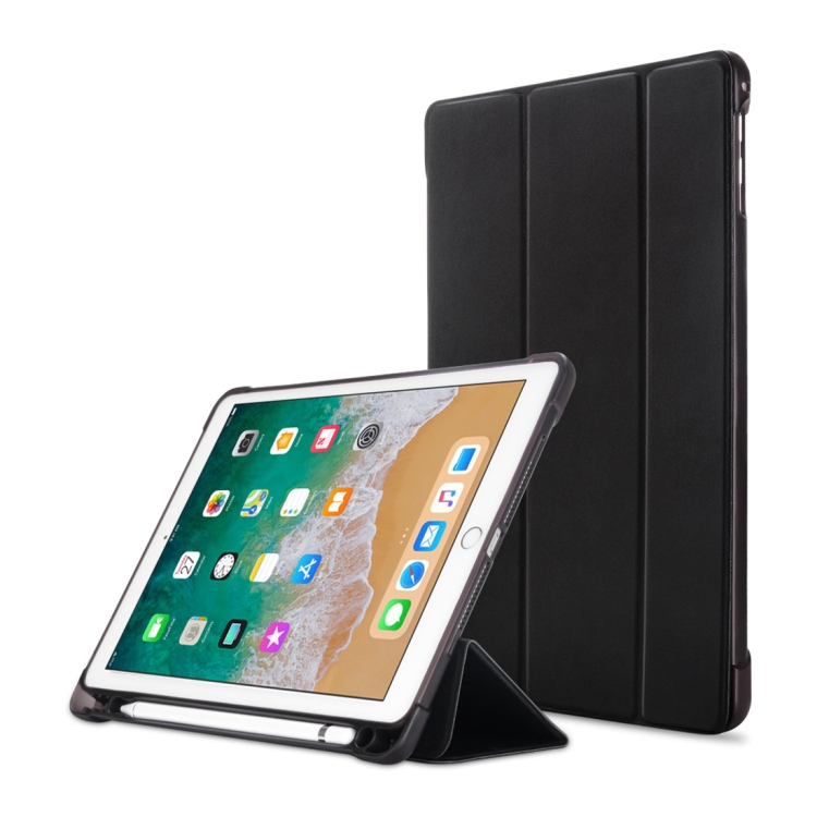 Litchi Texture Flip Leather Case for iPad 9.7(2017) / 9.7(2018)/ Air2 / Air, with Three-folding Holder & Pen Slots(Black)
Litchi Texture Flip Leather Case for iPad 9.7(2017) / 9.7(2018)/ Air2 / Air, with Three-folding Holder & Pen Slots(Black)