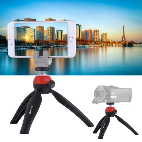 

PULUZ Pocket Mini Tripod Mount with 360 Degree Ball Head for Smartphones, GoPro, DSLR Cameras(Red)