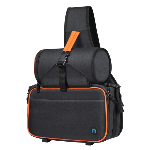 

PULUZ Triangle Style SLR Camera Bag Sling Waterproof Backpack Shoulder Messenger Bags with Removable Lens Bag(Black)
