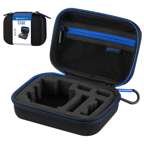 

[US Warehouse] PULUZ Waterproof Carrying and Travel Case for GoPro, DJI Osmo Action and other Sport Cameras Accessories, Small Size: 16cm x 12cm x 7cm(Black)