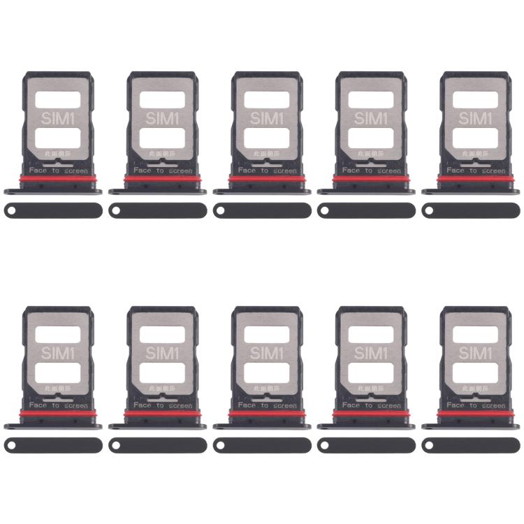 For Xiaomi Poco F6 Pro 10pcs SIM Card Tray + SIM Card Tray (Black) 
For Xiaomi Poco F6 Pro 10pcs SIM Card Tray + SIM Card Tray (Black)
