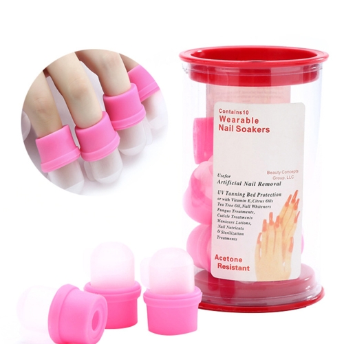 10 PCS Wearable Nail Soakers Polish Remover Soak Cap Nail Art Tool Set for Acrylic Nail(Pink)
10 PCS Wearable Nail Soakers Polish Remover Soak Cap Nail Art Tool Set for Acrylic Nail(Pink)
