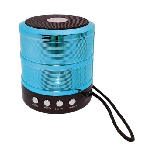 

S28 Metal Mobile Bluetooth Stereo Portable Speaker with Hands-free Call Function(Blue)