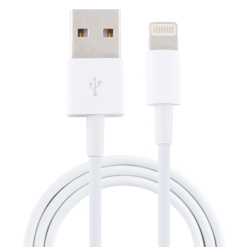 

8 Pin USB Sync Data / Charging Cable for iPhone, iPad, Length: 1m(White)